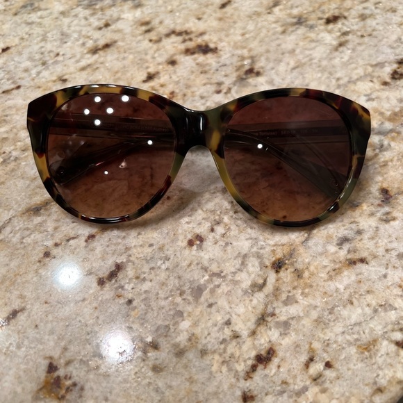 COACH Audrey dark vintage tortoise and Tiffany Blue sunglasses - Picture 2 of 7